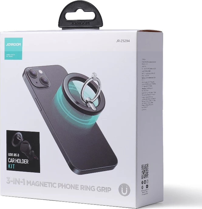 Mbajtës magnetik për celular Joyroom JR-ZS294, për ventilim makine, i zi