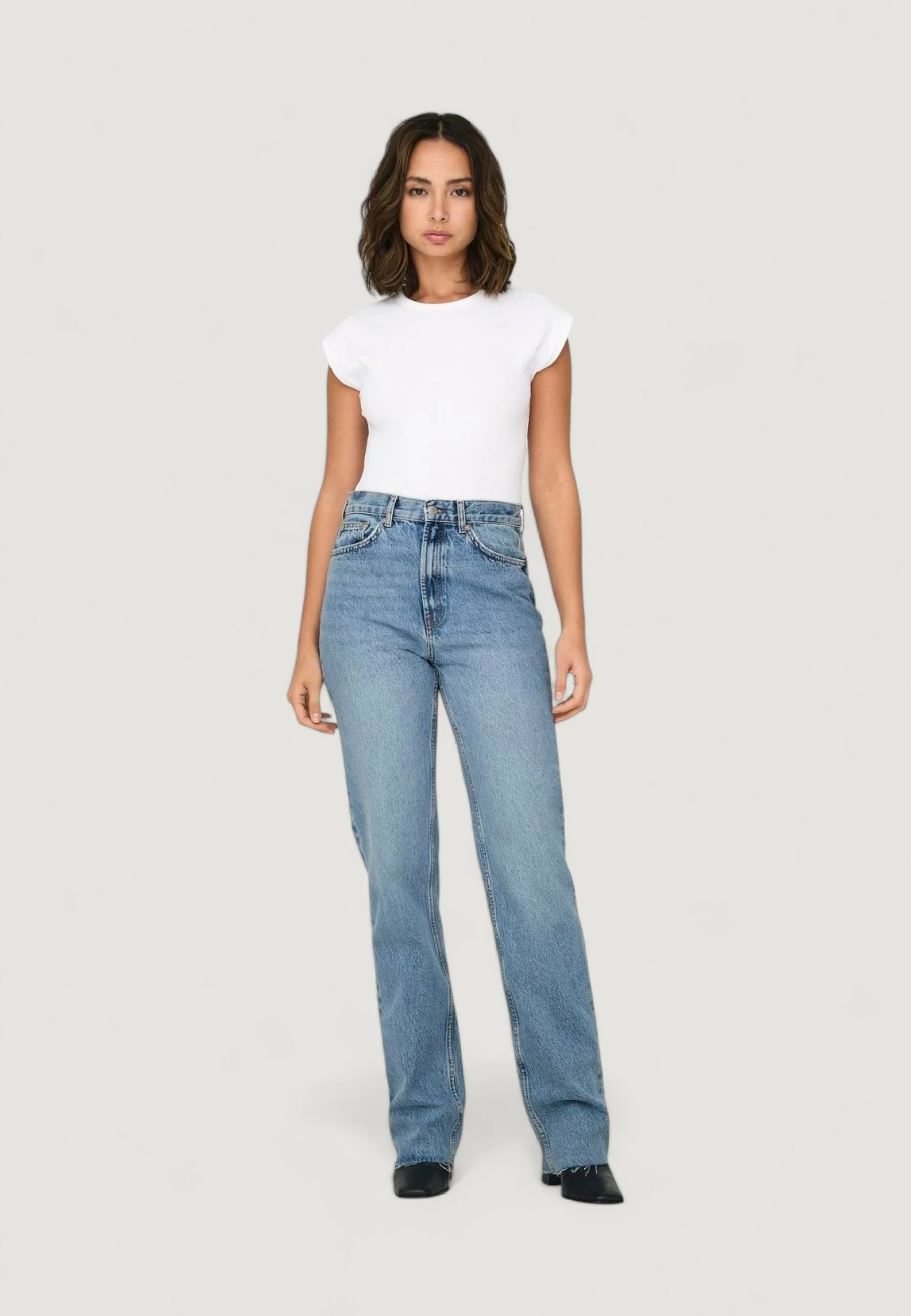 Xhinse për femra Only ONLRILEY LIFE EX HW STR DNM DOT353 NOOS 15315031, blu e çelët denim [Madhësia: W32 L34]