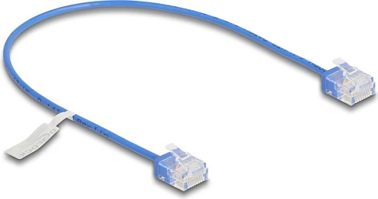 Kablë rrjeti DeLOCK Cat6 RJ45 Ultra Slim UTP 0.3 m, blu