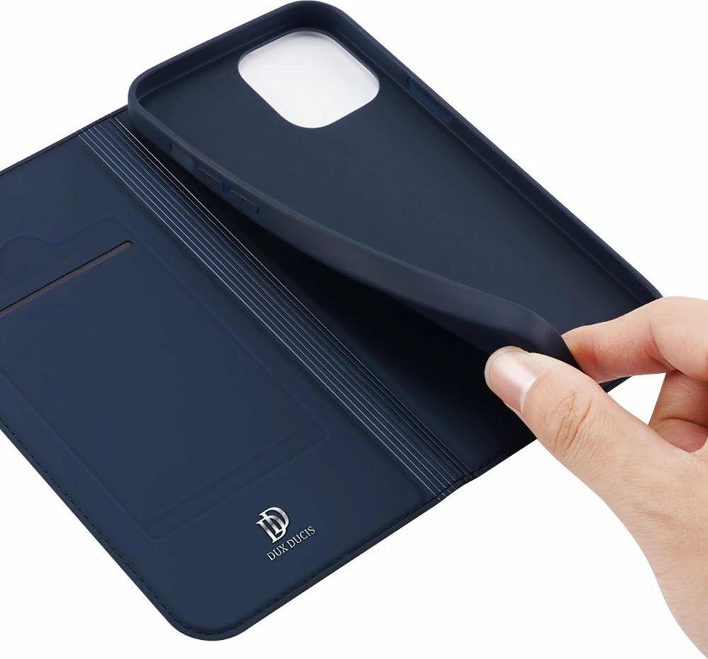 Mbështjellës Dux Ducis Skin Pro Bookcase për iPhone 13 Pro Max, kaltër