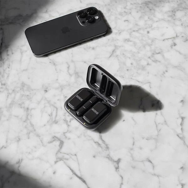 Mikrofon wireless Rode Wireless Micro WIMICROL Lightning, set 2x transmitter + receiver + kuti karikimi, i zi