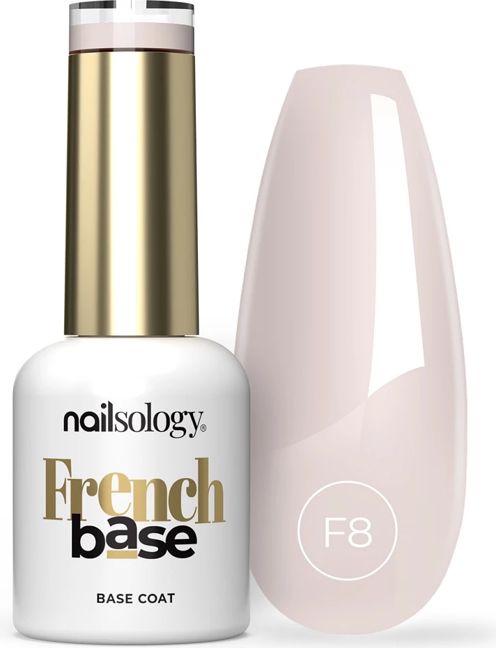 Bazë hibride me ngjyrë për thonj Clavier French Base F8 Rassjelly për femra 8ml