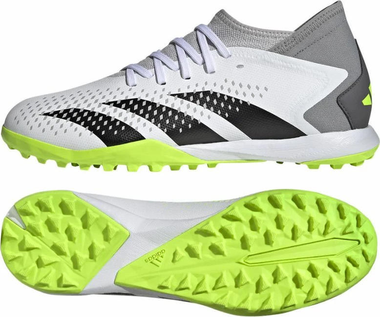 Atlete futbolli për meshkuj adidas Predator Accuracy.3 TF, të bardha