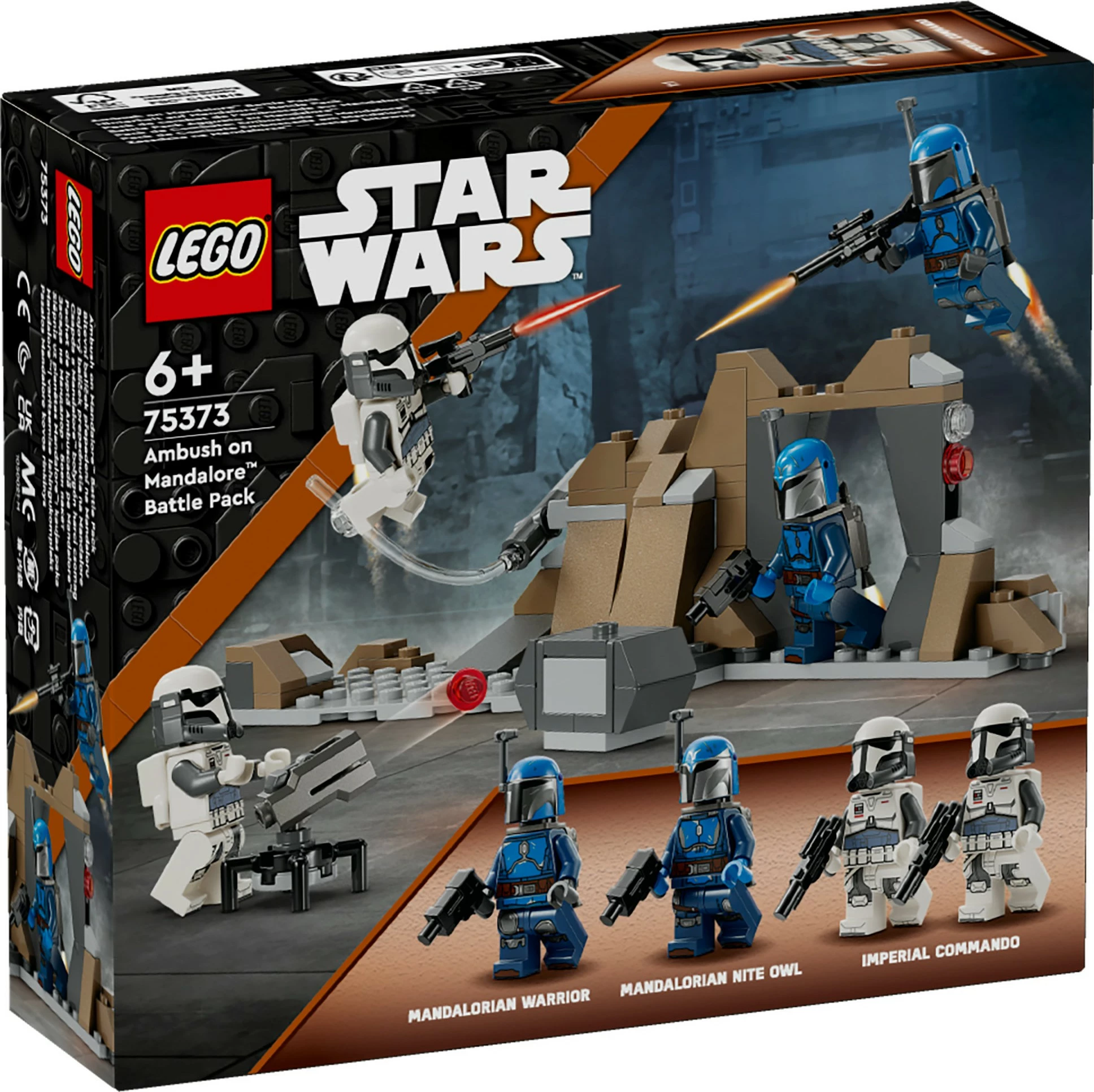 Set ndërtimi LEGO Star Wars 75373 Ambush on Mandalore Battle Pack, 109 pjesë, multikolor