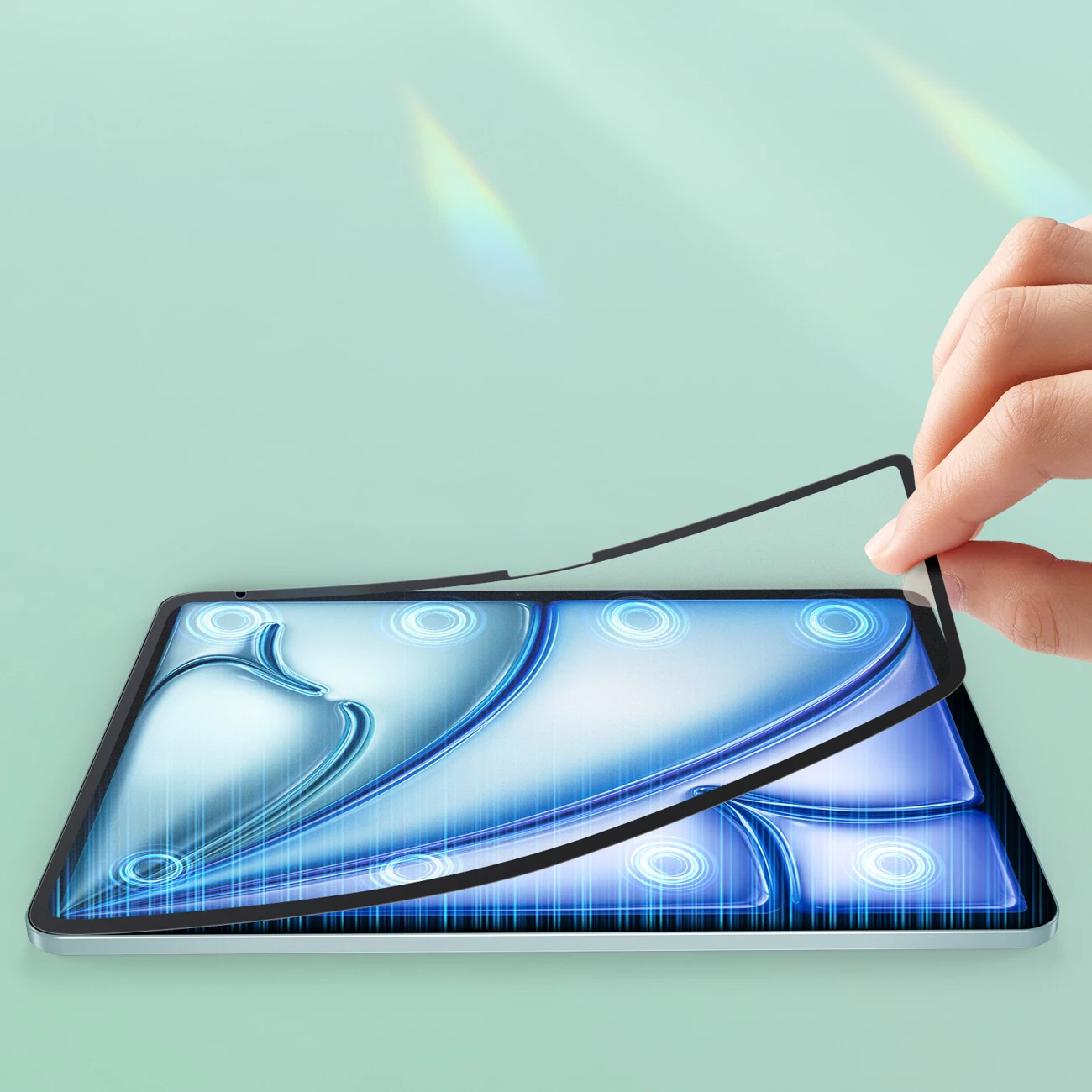 Mbrojtës ekrani paperlike Dux Ducis Naad për iPad Air 13" (2024/2025), kornizë e zezë