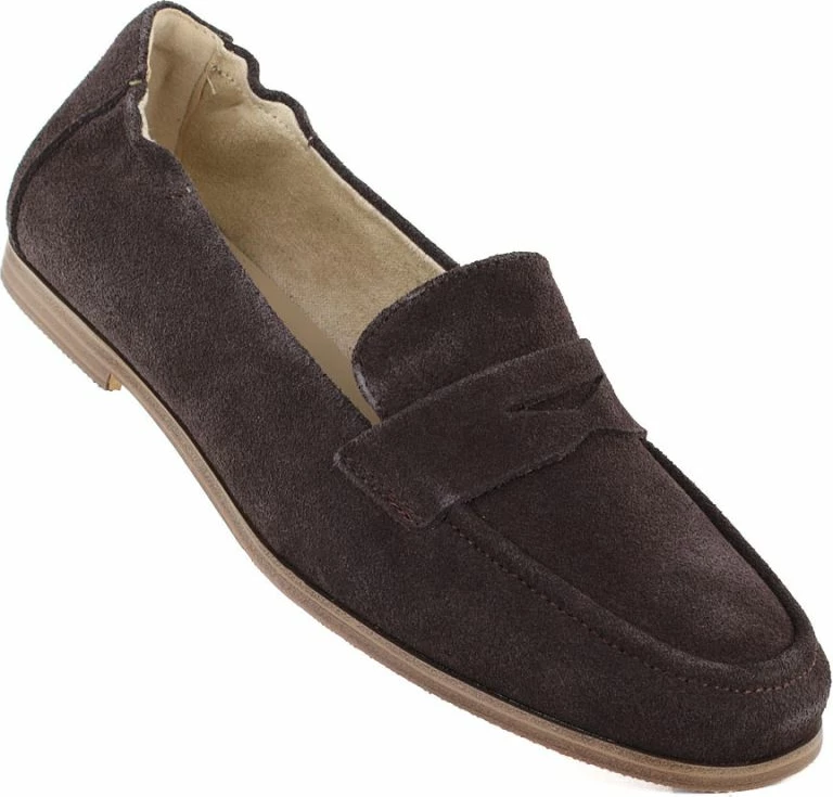 Mokasina femra Vinceza 18122, kafe