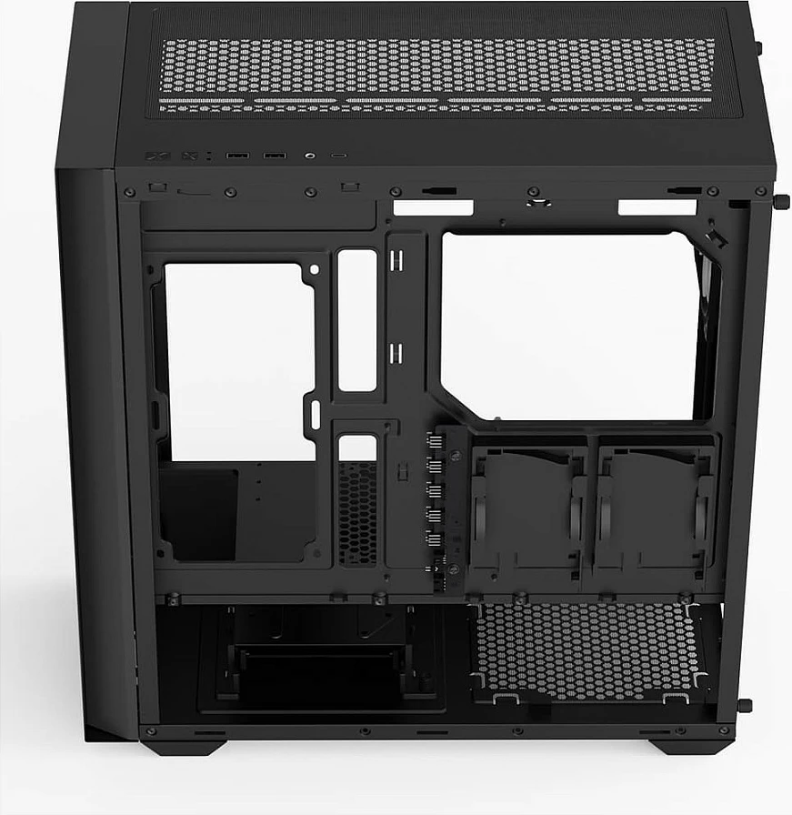 Kasë Aerocool D502A Midi Tower, RGB, e zezë