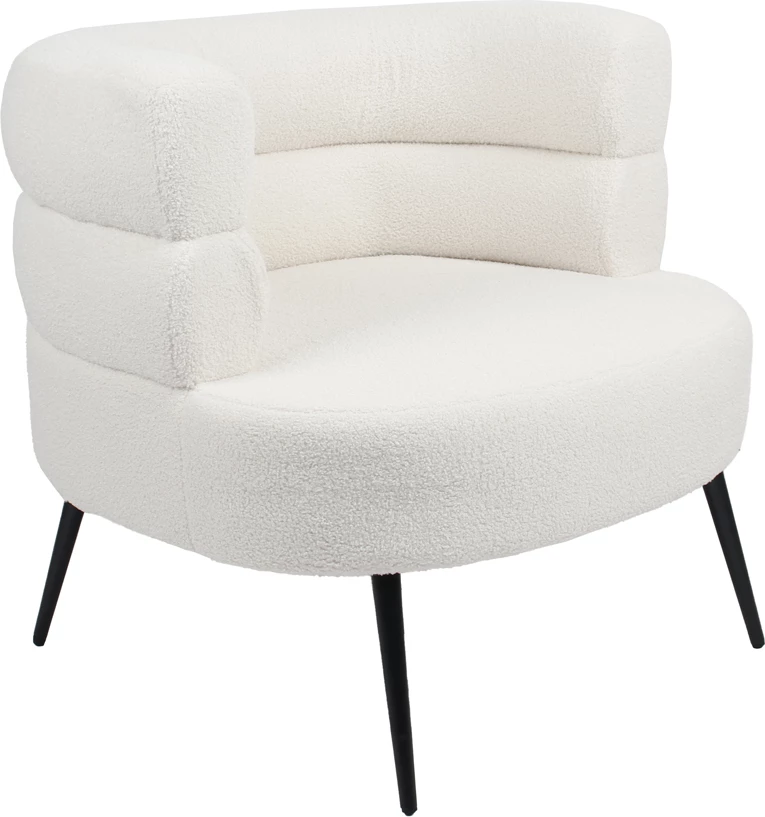 Karrige e ulët Pavlova, e bardhë, 87x80x72cm