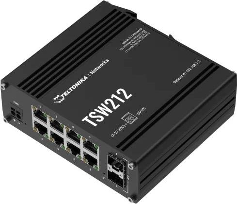 Switch Teltonika TSW212, 8+2P, Gigabit Ethernet, i zi