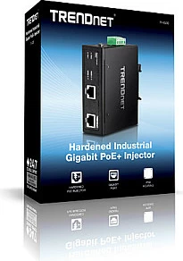 Injektor PoE+ industrial TRENDnet TI-IG30, Gigabit 2x RJ-45, IP30, 30W, i zi