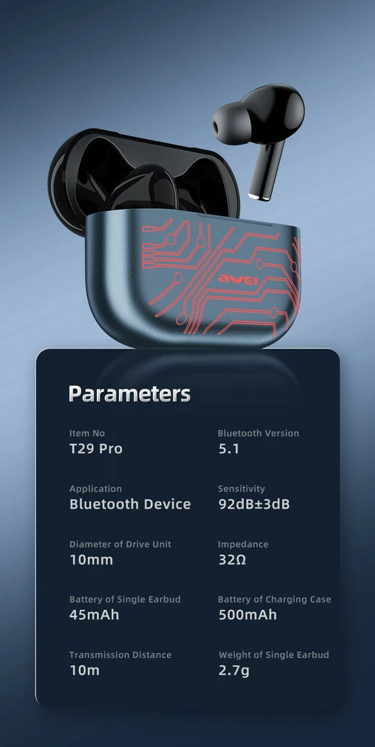 Kufje Me Bluetooth AWEI T29Pro (Gjelbërt)