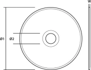 Disk prerës për gur Graphite 57H720 115x1.6x22.2mm