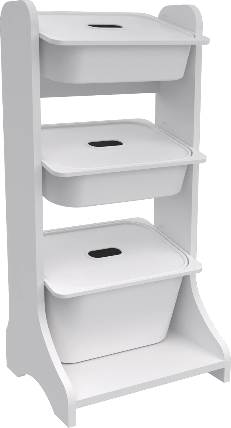 Mobilje magazinimi FRED FH18207.01, melaminë e bardhë, 44x35x90H cm