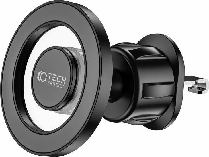 Mbajtëse magnetike për veturë Tech-Protect N51 MagSafe, 2-në-1 (vakum + grilë ventilimi), 360°, e zezë, set 3 copë