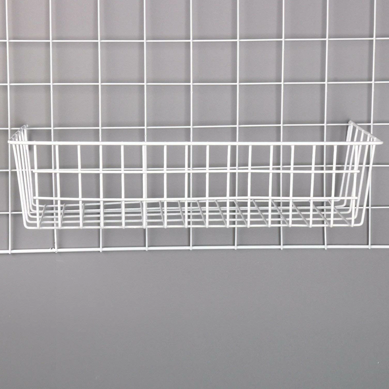 Aksesor dekorativ metalik për mur, Wallity, WR014, i bardhë, 38x13x16cm