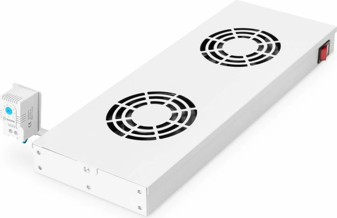 Ventilatorë rack EQUIP 19 inch 1U 2x12cm, ngjyrë gri e çelët