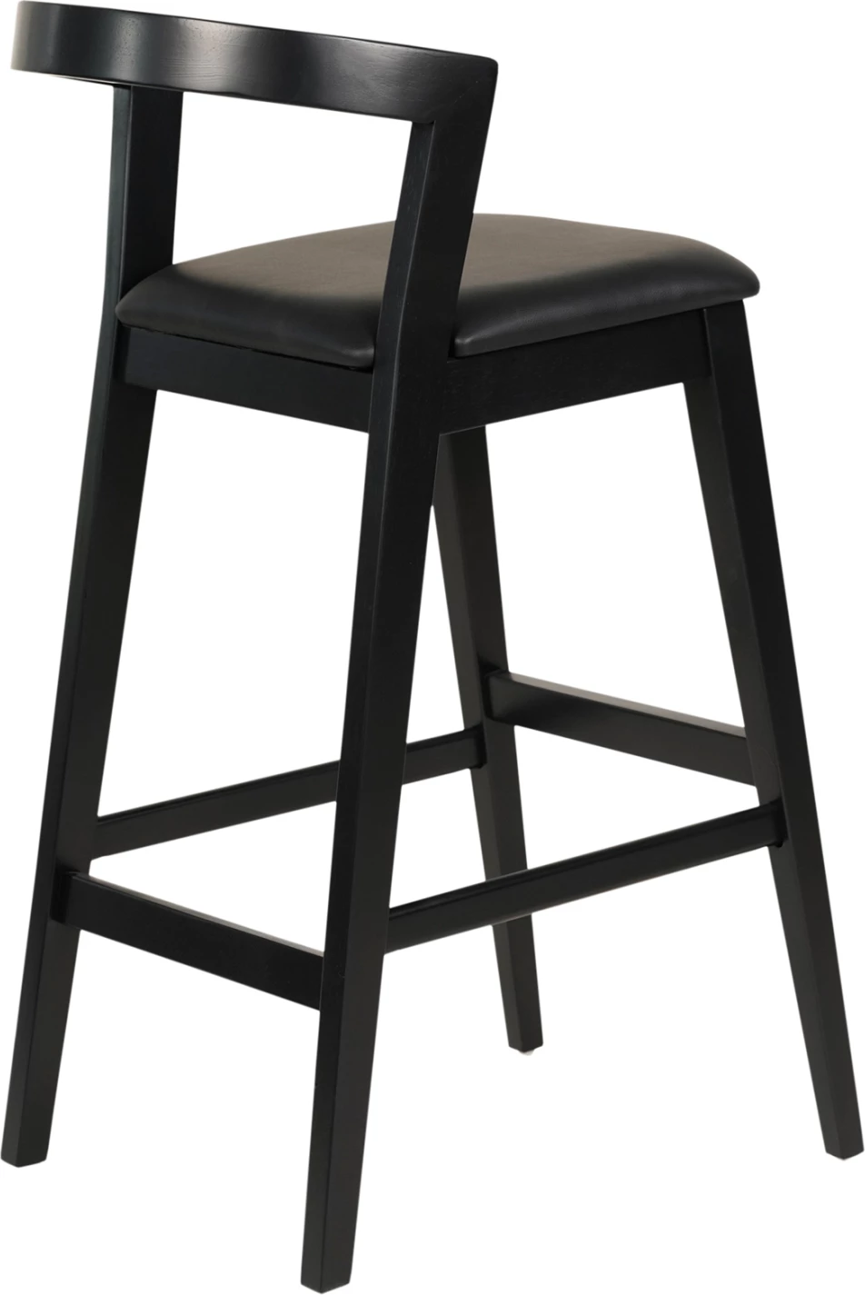 Karrige për bar NAMI FH9952.02 dru gome & PU-e zezë 47,5x59x102,5Hcm