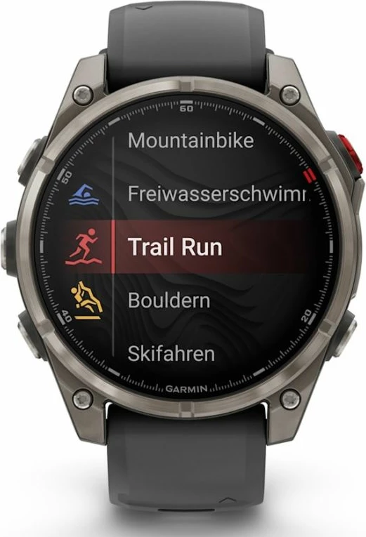 Orë sportive Garmin Fenix 8 PRO AMOLED 47mm Sapphire Titanium, e zezë