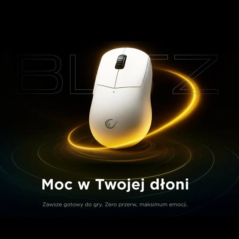 Maus Rampage BLITZ ULTIMATE, optik, 8K, 30000DPI, PAW3950, i bardhë