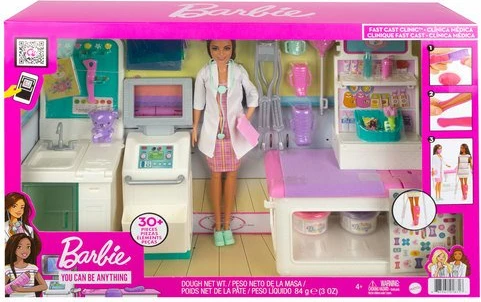 Set lodër për vajza Barbie Fast Cast Clinic Playset and 30cm Doll