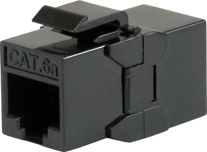 Kuplues Keystone Inline EQUIP Cat.6A RJ-45, 8 copë, i zi