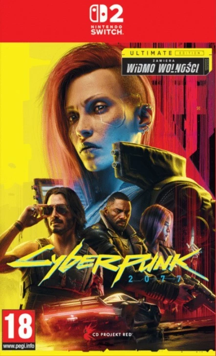 Lojë Nintendo Switch 2 Cenega Cyberpunk 2077 Ultimate Edition me Widmo Wolności, ROM cartridge