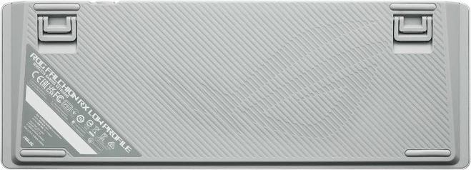 Tastierë gaming ASUS ROG Falchion RX Low Profile, 65%, RGB, Wired & Wireless, QWERTZ, e bardhë