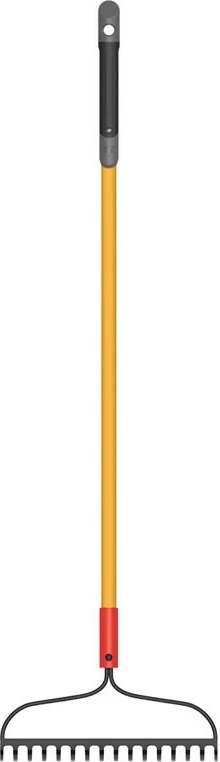 Grablje CAT J17-250, 137 cm, 16 dhëmbë, bisht fibër xhami, e zezë/portokalli