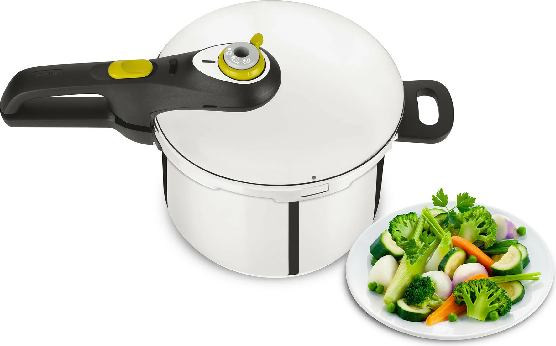 Tenxhere presioni Tefal Secure 5 Neo P2530738, 6L, inox/zezë