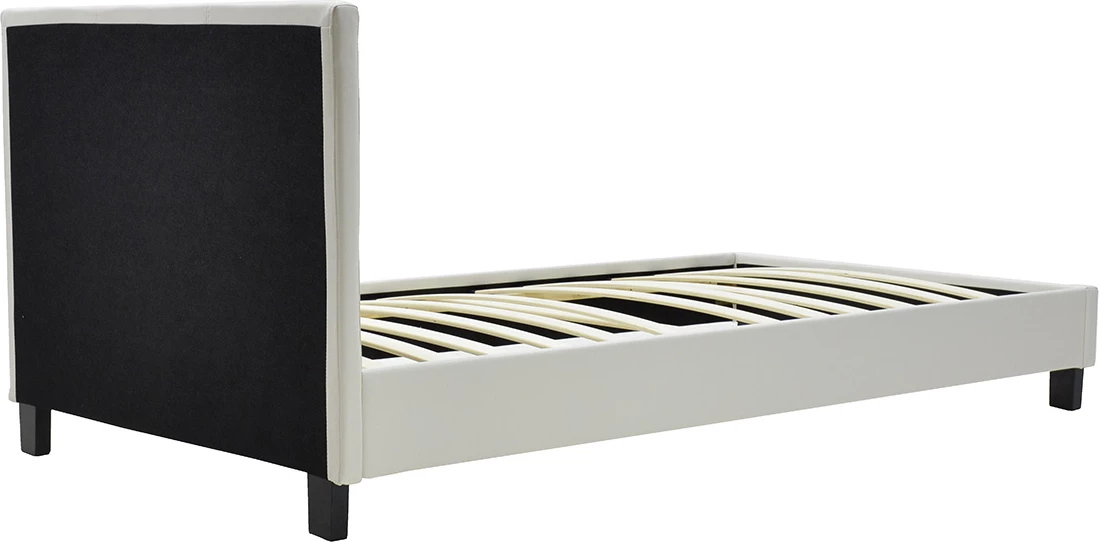 Krevat Nevil PU ngjyrë e bardhë matte 100x200