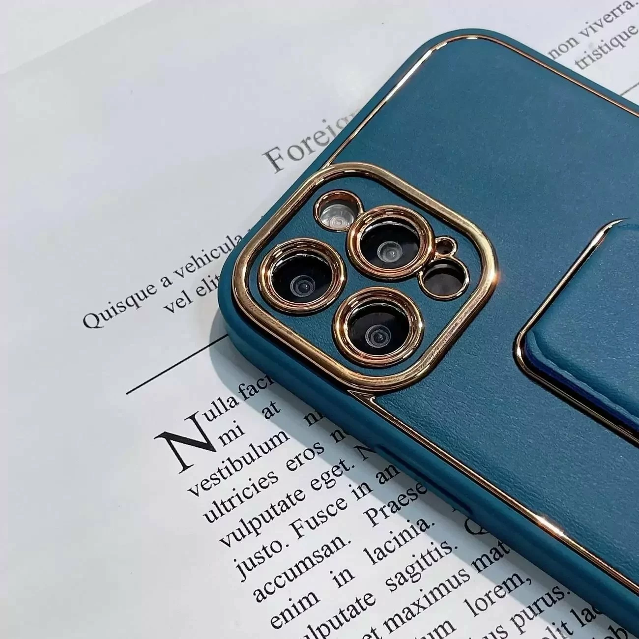 Mbështjellës 4kom.pl New Kickstand Case për Samsung Galaxy A12 5G, me mbajtëse, blu