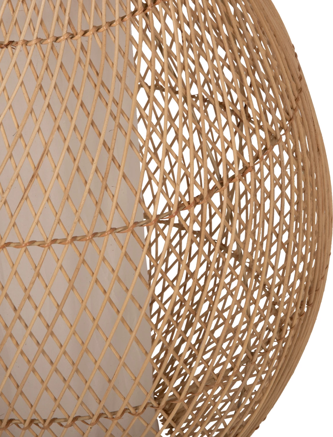 Llambë dyshemeje prej ratani, ngjyrë natyrale, FH7835, Φ55x101H cm