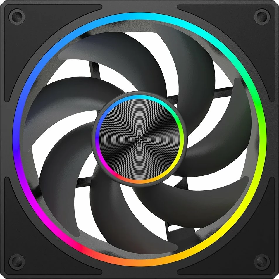 Ventilator kasë Modecom Volcano Loop 120 ARGB 120mm PWM 4-pin, i zi, 1 copë