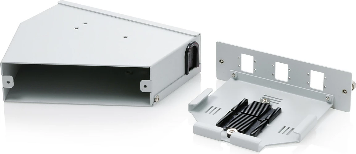 Panel fibër optike Digitus LWL Hutschienen, 6x SC SX/LC DX, i pjerrët, gri