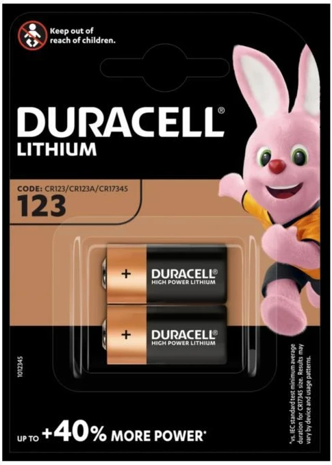 Bateri Duracell CR123