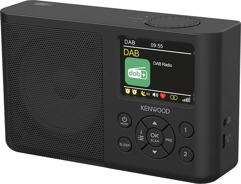 Radio portative Kenwood CR-M33DAB, DAB+/FM, Bluetooth 5.3, USB-C, e zezë