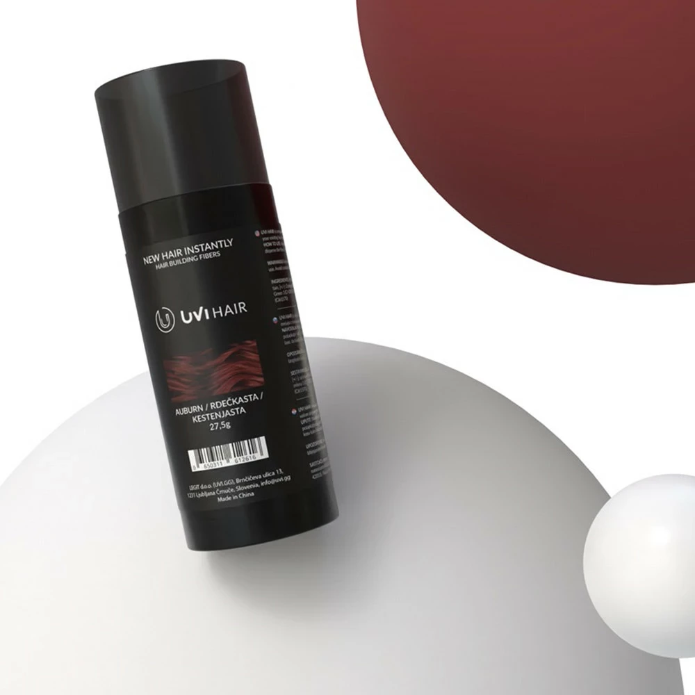 Fibra për flokë UVI Hair 27.5 g (deri 50 aplikime), Auburn