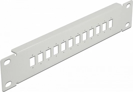 Patch panel fiber optik DeLOCK 10", 12 porta, SC Simplex/LC Duplex, 1U, gri