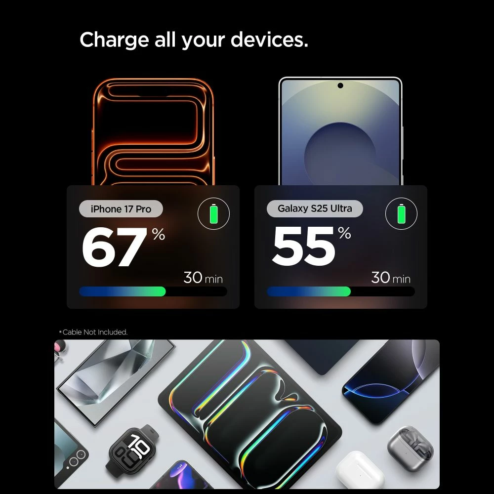 Karikues muri Spigen Essential EE301EU-GAN 30W 1x USB-C GaN, roze