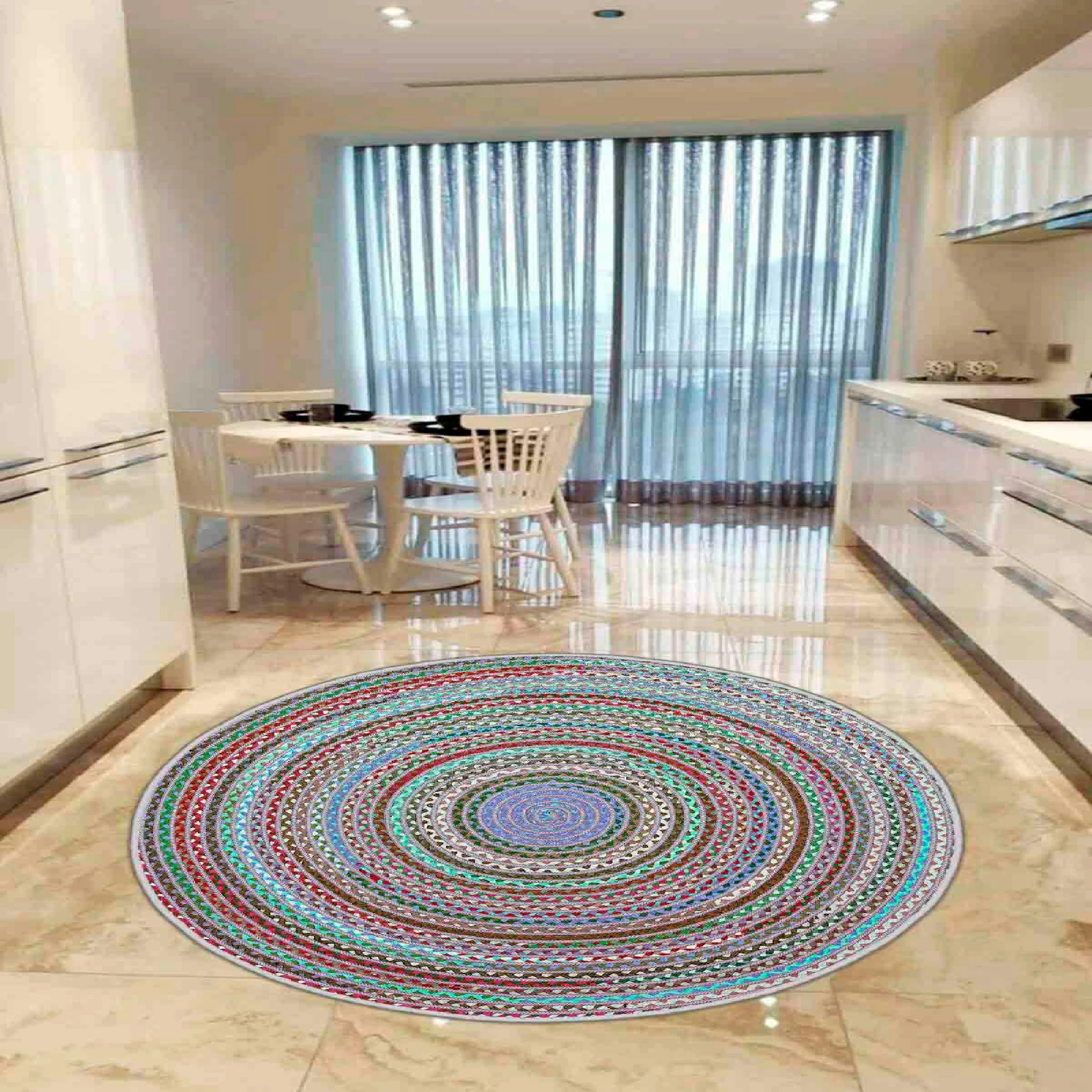 Qilim i rrumbullakët, shumëngjyrësh, 70cm, Conceptum Hypnose, Wookece266