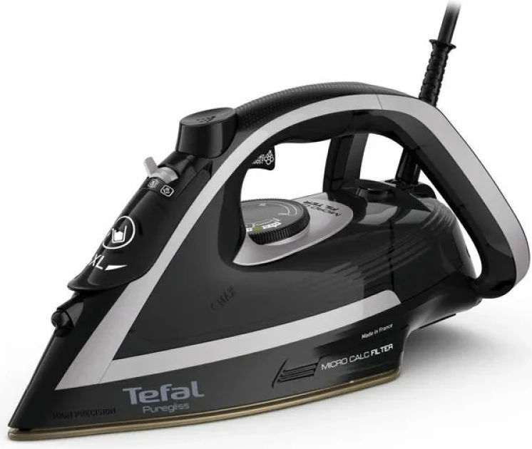 Hekur me avull Tefal Puregliss FV 8062, zi/gri