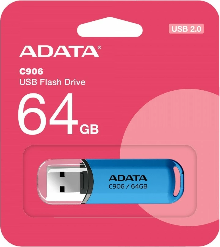 Pendrive Adata C906, 64GB, USB 2.0, Blu