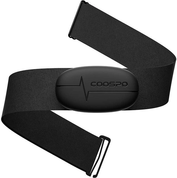 Sensor zemre Coospo H6 për kraharor, Bluetooth & ANT+, i zi