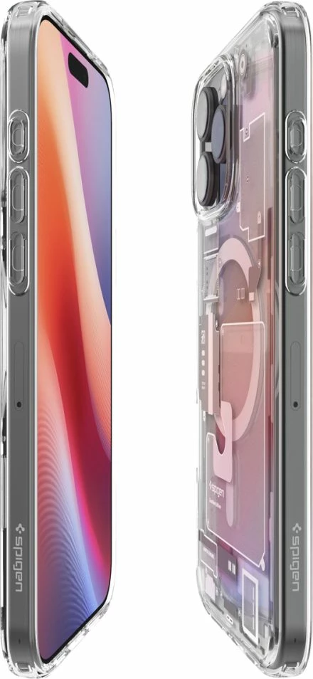 Mbështjellës Spigen Ultra Hybrid Mag Zero One për iPhone 16 Pro, MagSafe, Titanic