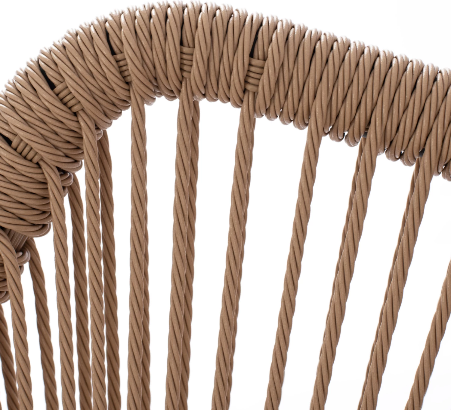 Karrige alumini gri me litar PE bezhë FH5771.02 55x63x82 cm