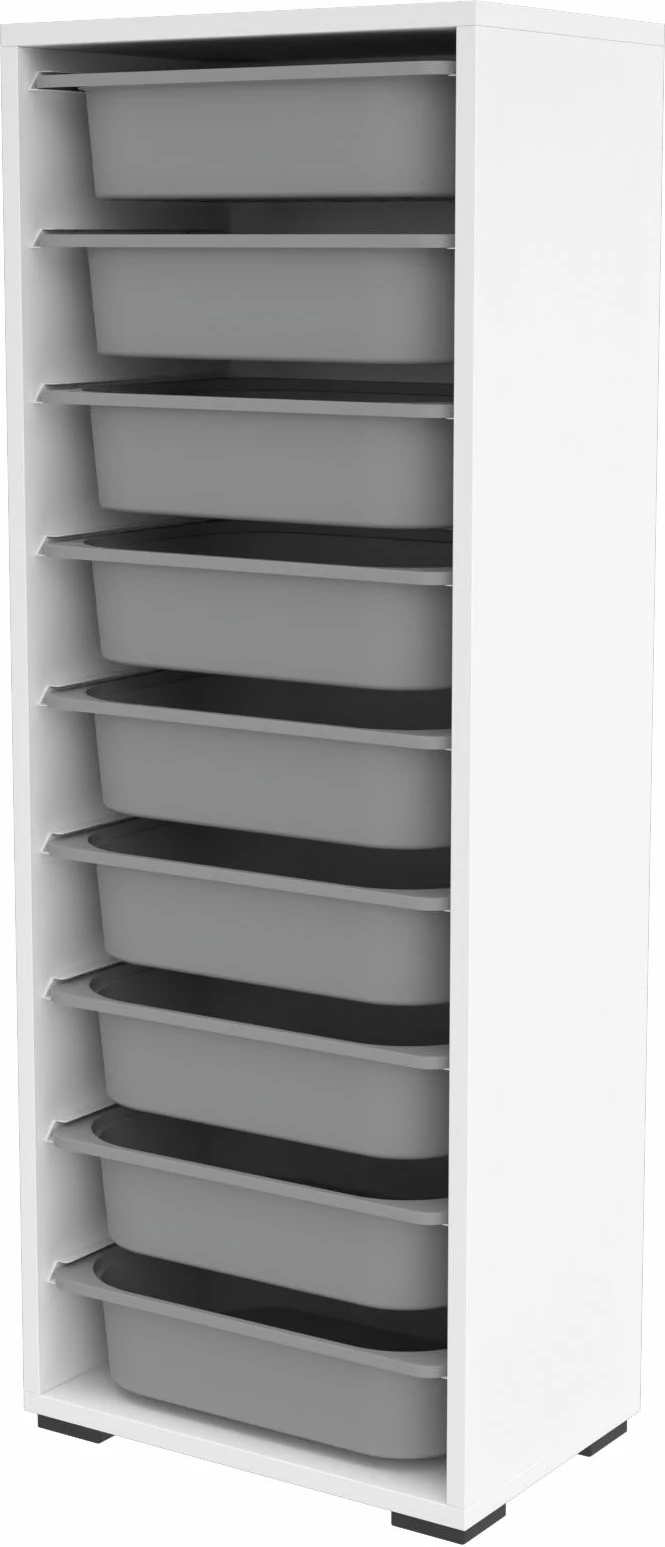 Dollap shumëpërdorimësh Hanah Home, Zola 9N, bardhë-gri