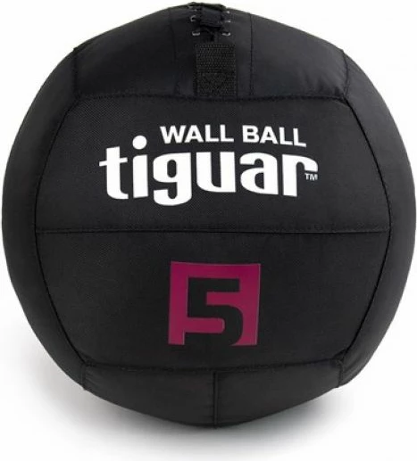 Top për stërvitje Tiguar wallball 5 kg, i zi