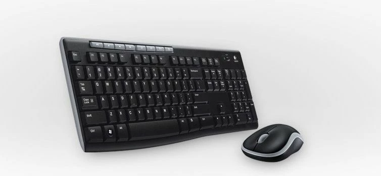Set tastierë + Maus wireless Logitech MK270 920-004513, layout spanjoll (ES), gri