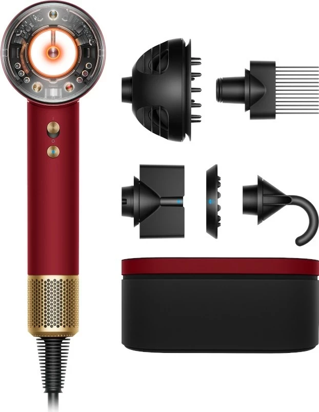 Tharëse flokësh Dyson Supersonic Nural, e kuqe/ari