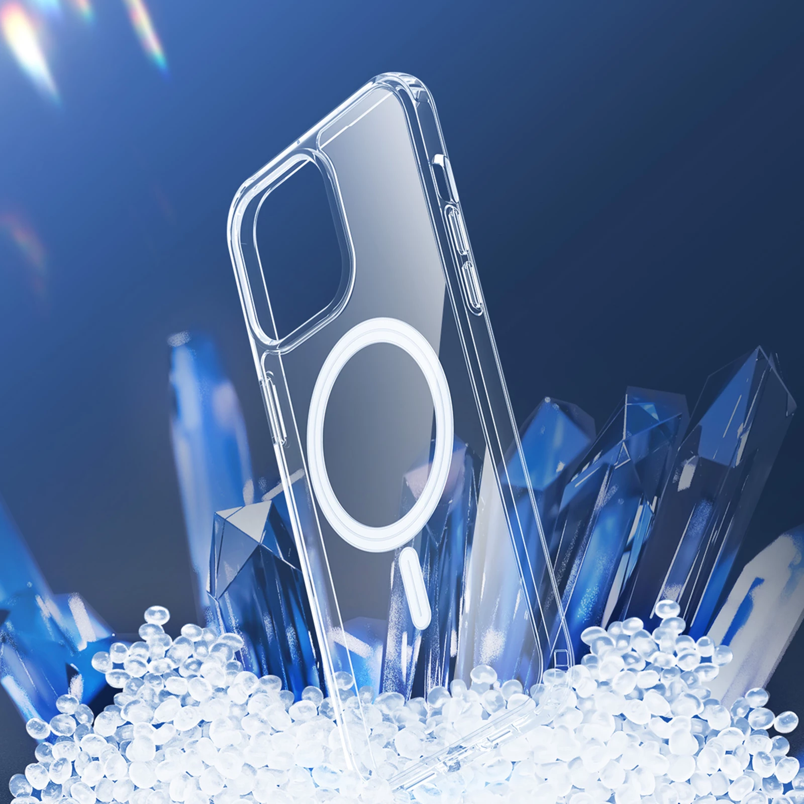 Mbështjellës Dux Ducis Clin për iPhone 15 Pro Max, MagSafe, Transparent